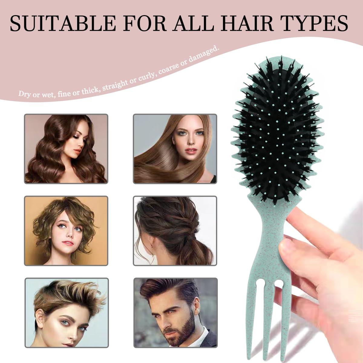 Cepillo Rizador Aodse Verde para Cabello Grueso y Rizado