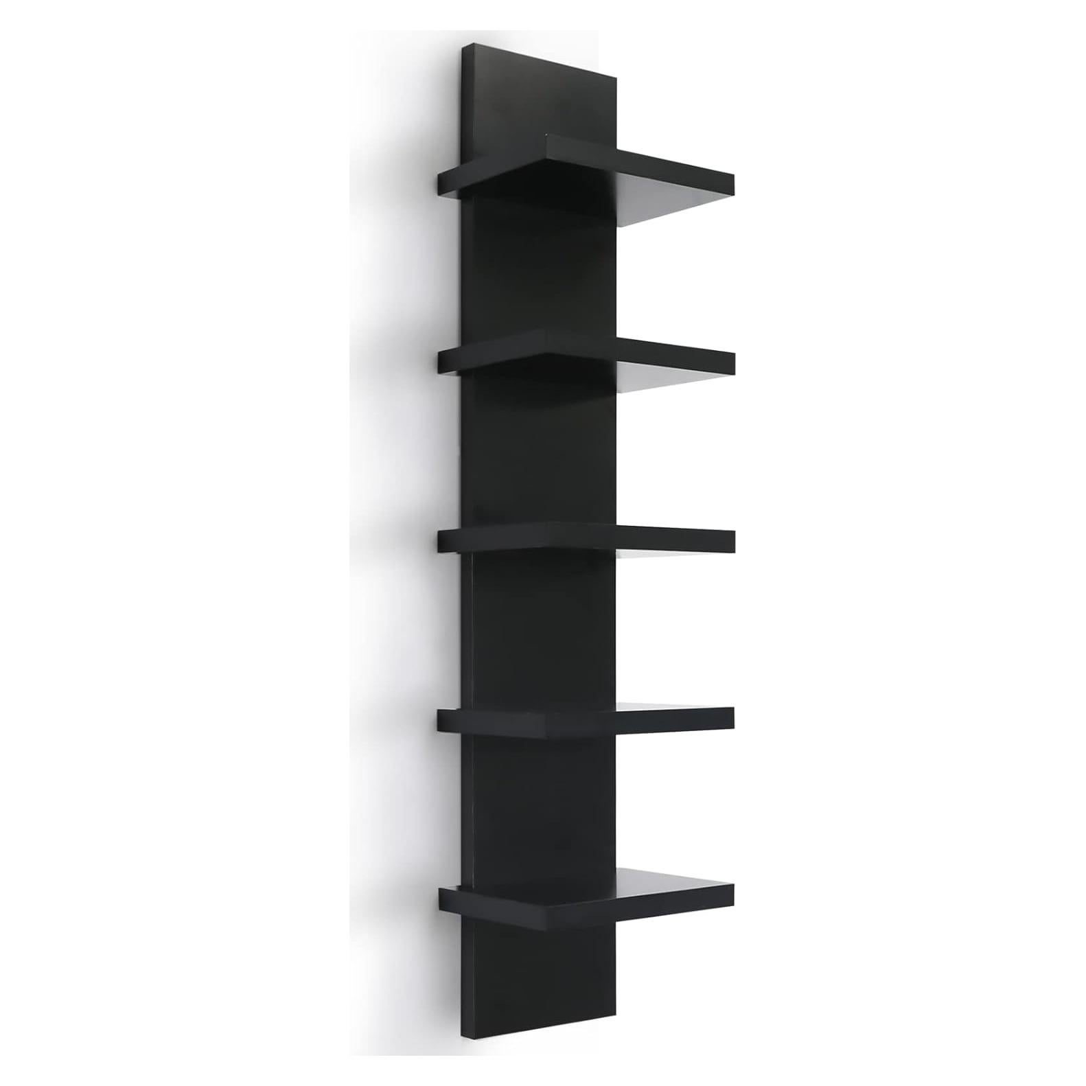 Estante de pared 5 niveles Homaterial negro 78.74 cm