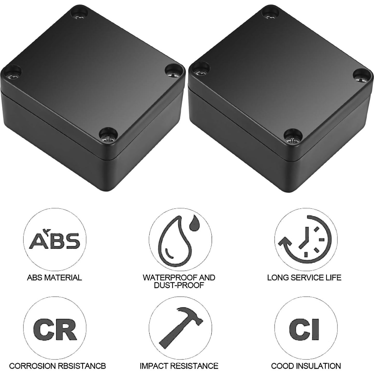 Caja de Conexiones Eléctricas Bigmai IP65 4 Pcs 6.35x5.84x3.56 cm