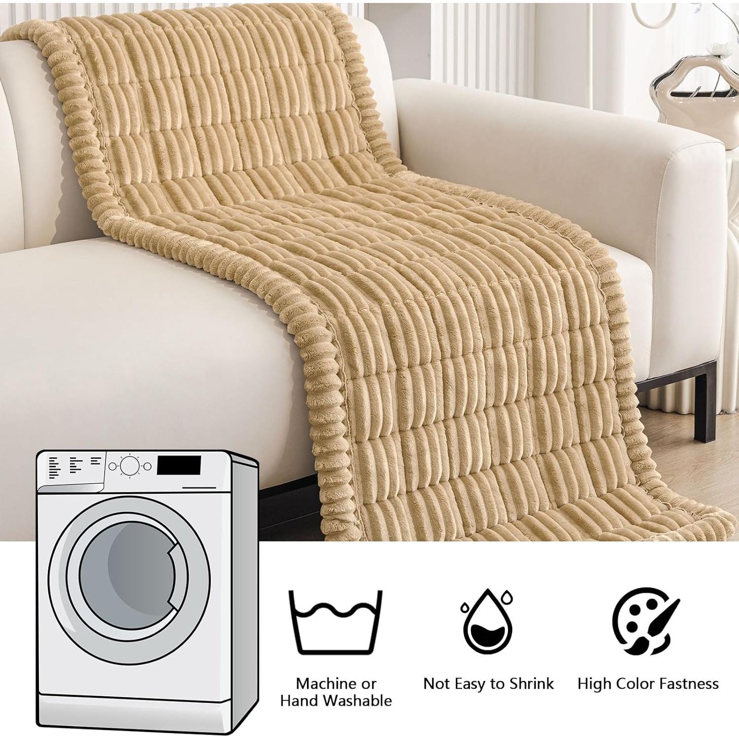 Funda de Sofá Smiry Lavable Antideslizante 70x150 cm Camel