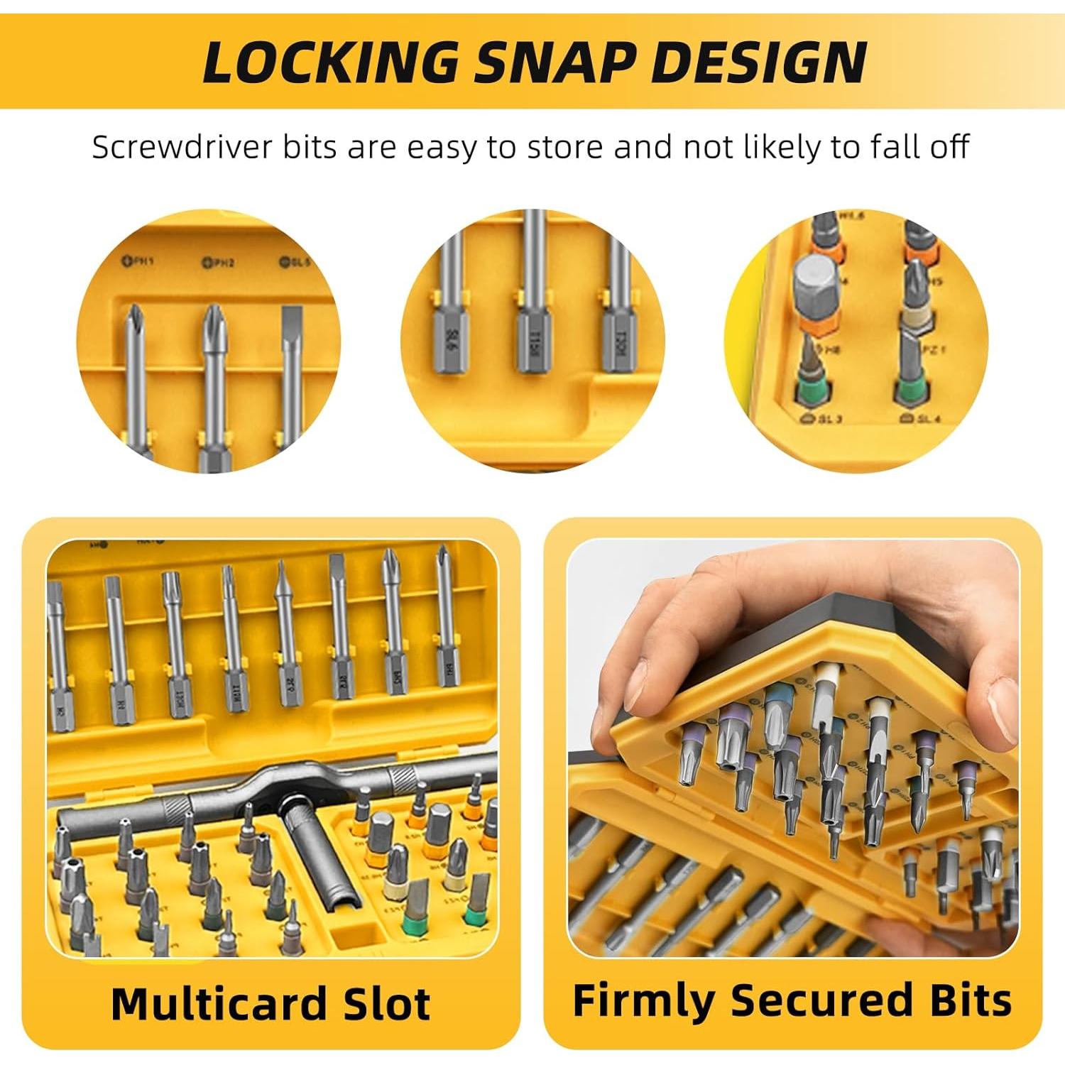 Juego de Destornilladores Magnéticos Duratl 42 en 1 con Carraca
