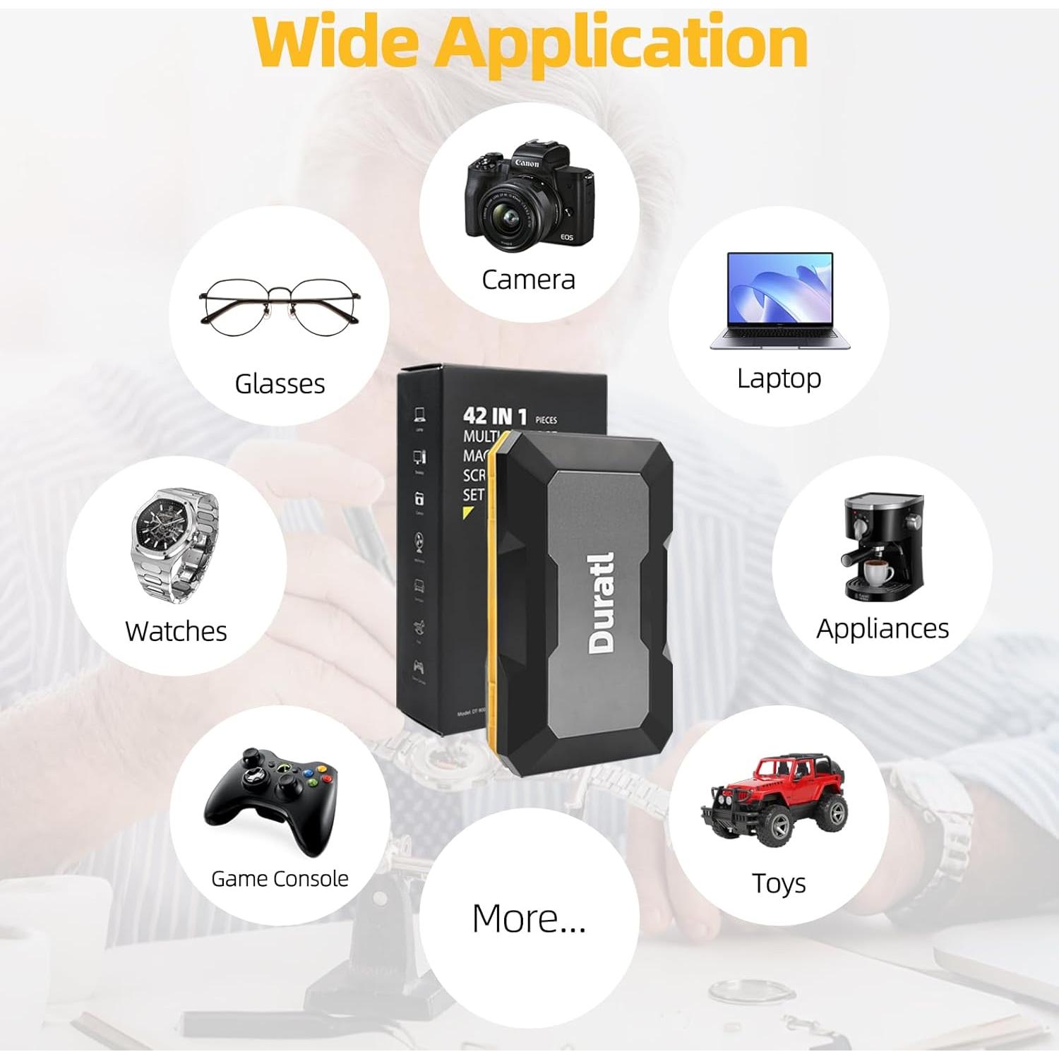 Juego de Destornilladores Magnéticos Duratl 42 en 1 con Carraca