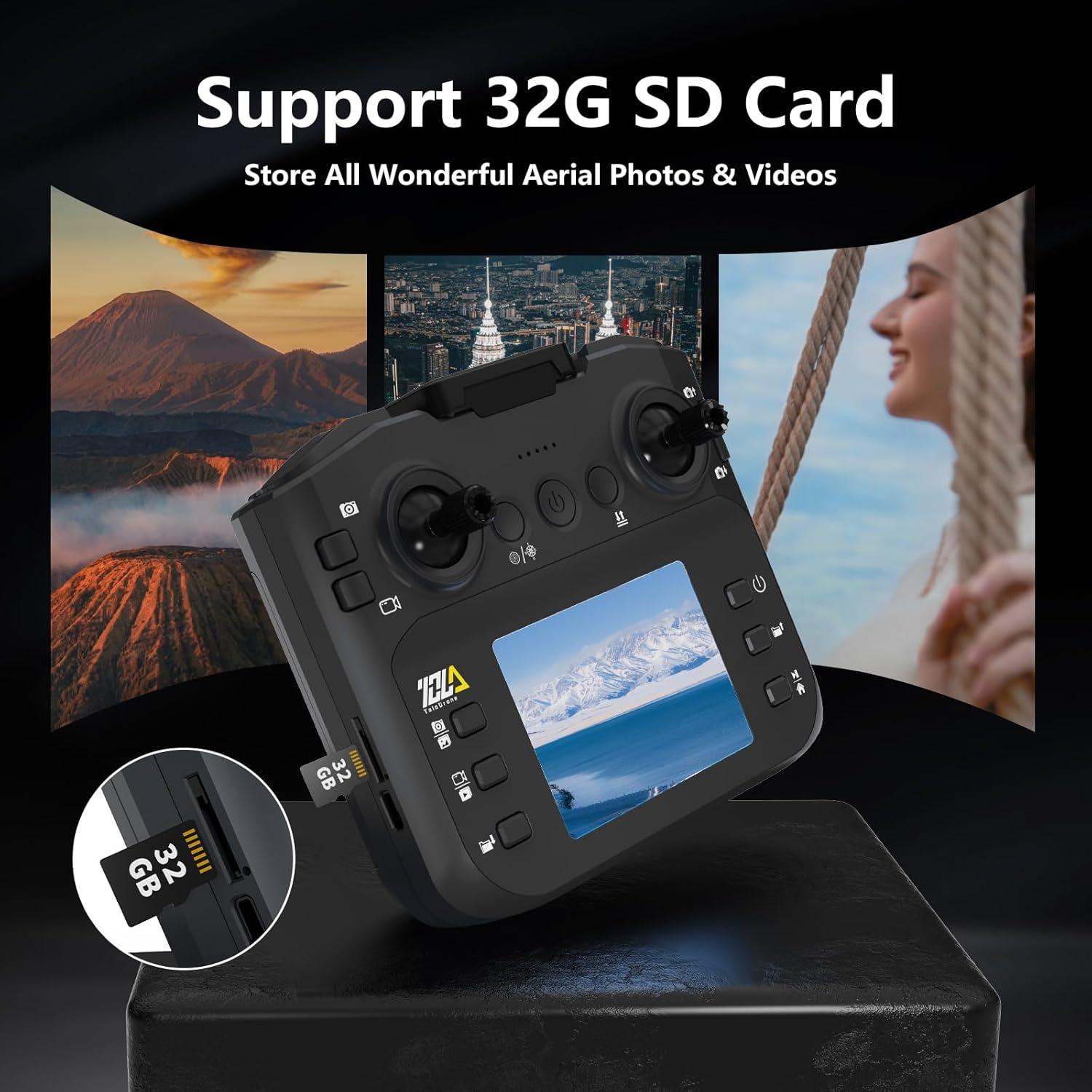 Dron Toladrone TD12LCD con cámara 1080p y control remoto