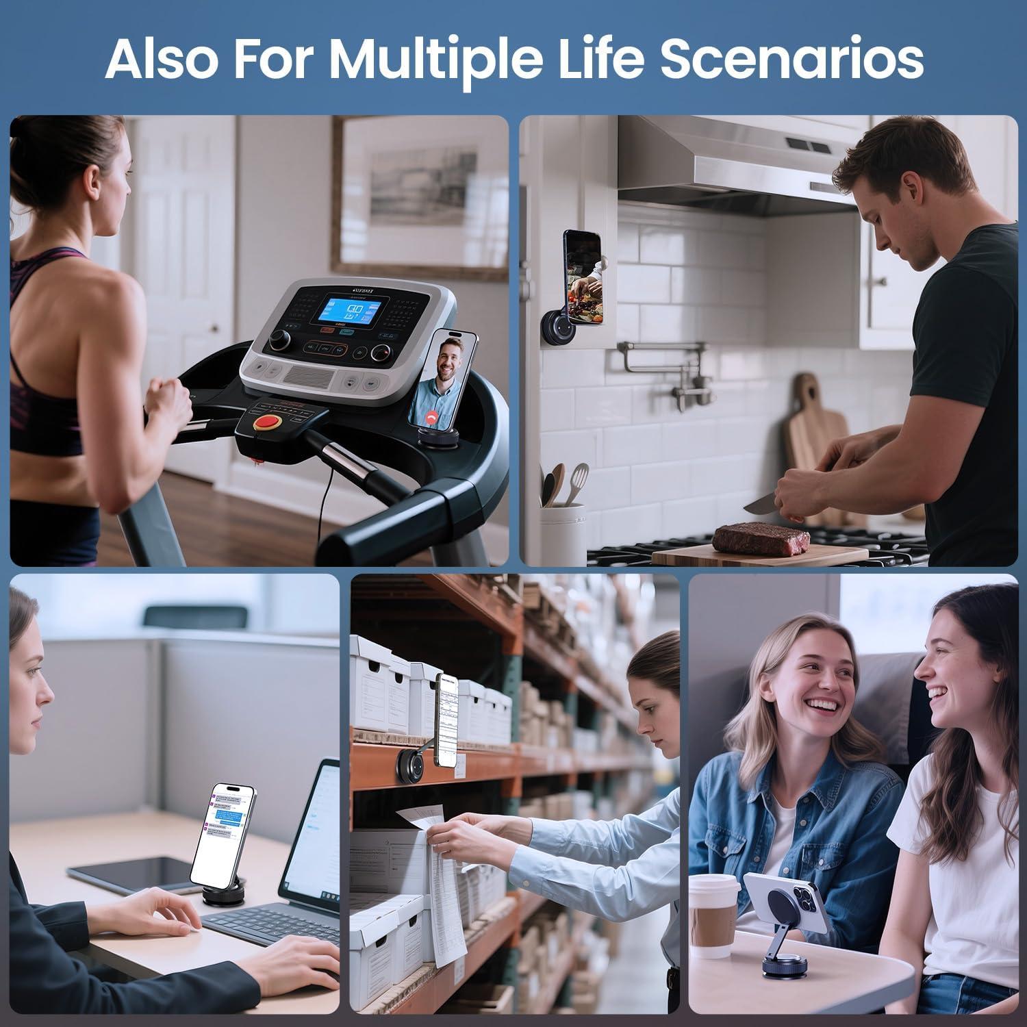 Soporte para Teléfono de Coche BEEGROW Magnético 360° Fibra de Carbono