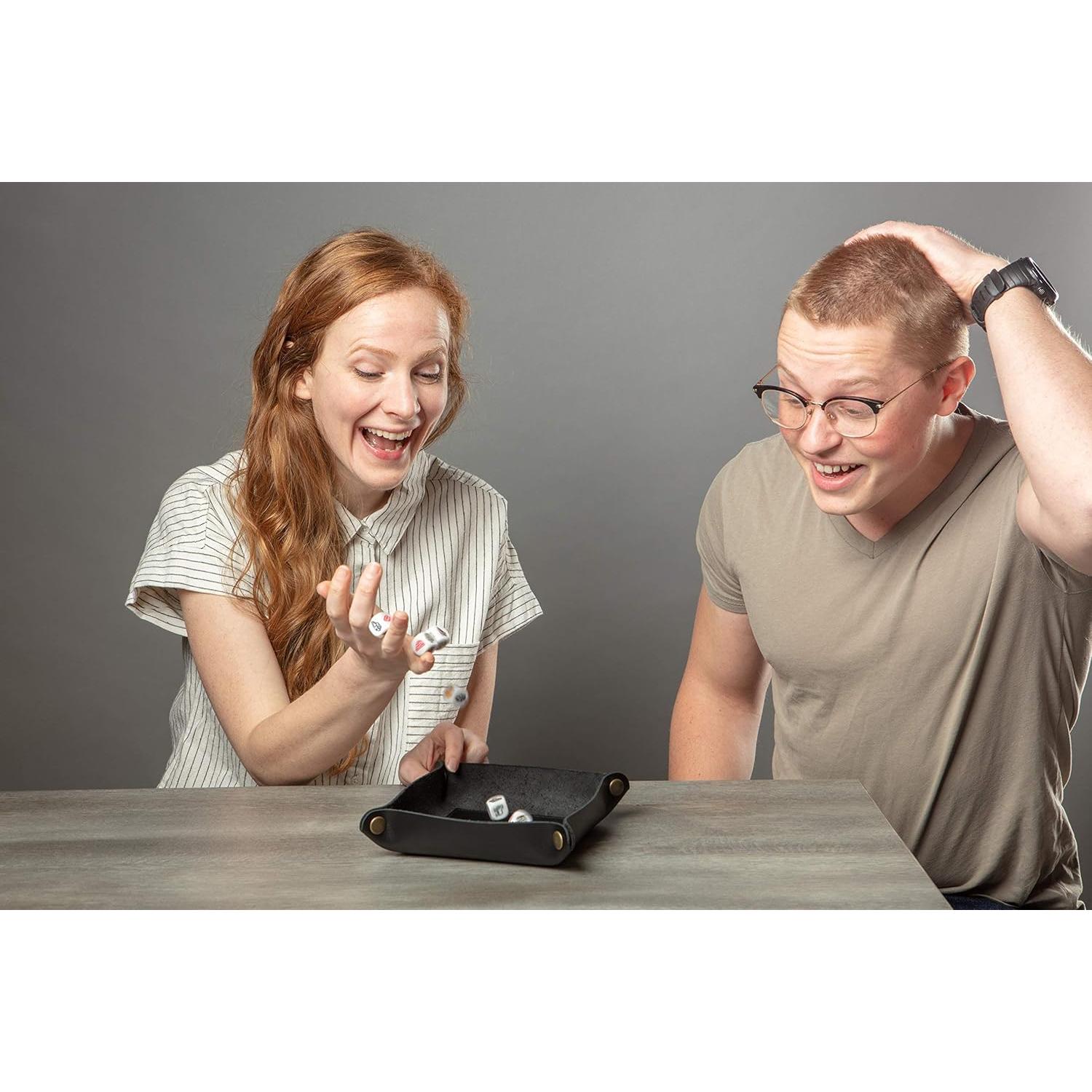 Bandeja de cuero premium THE TULIP TREE - Organizador negro 12.7 cm