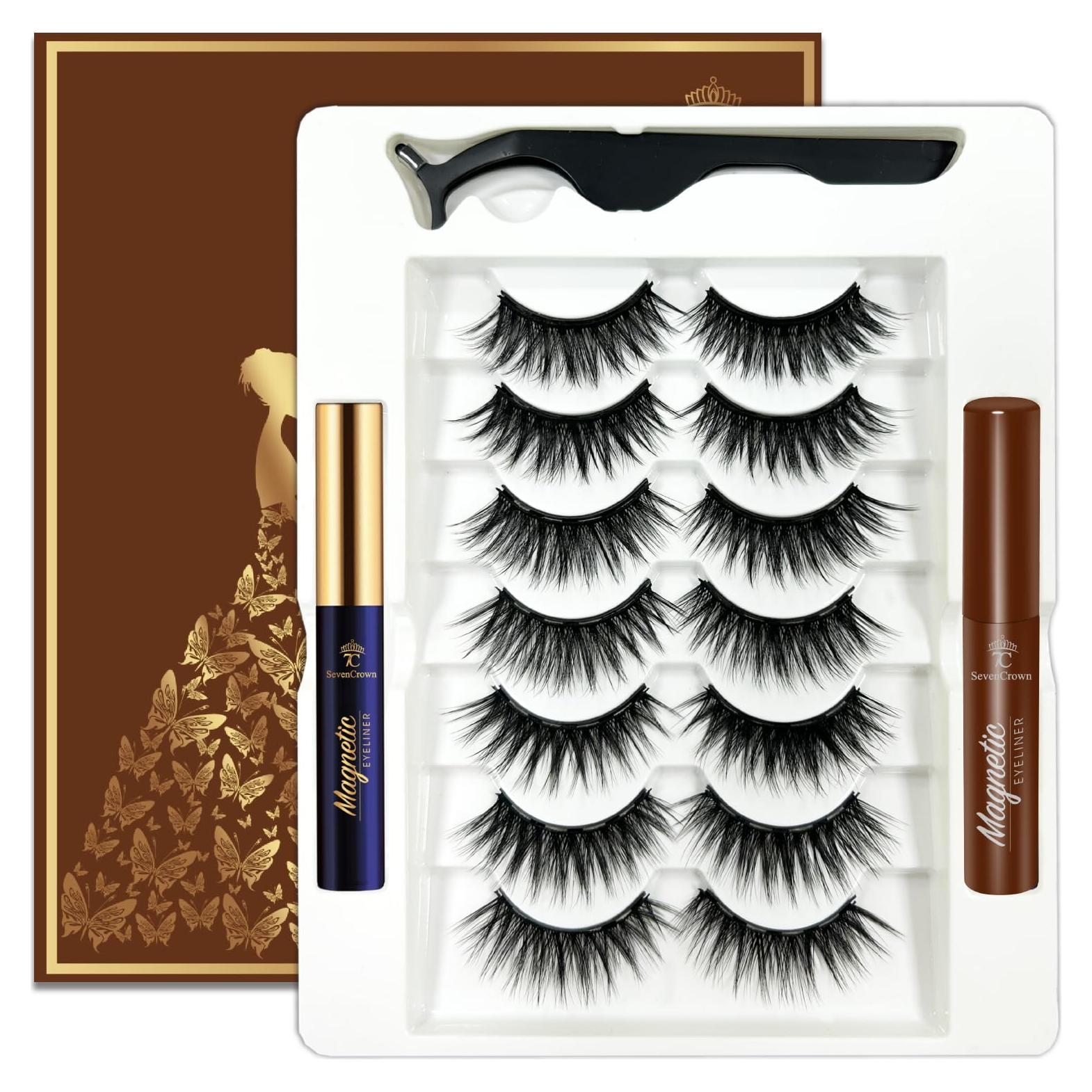 Pestañas Magnéticas 7C SevenCrown - 7 Pares Reutilizables