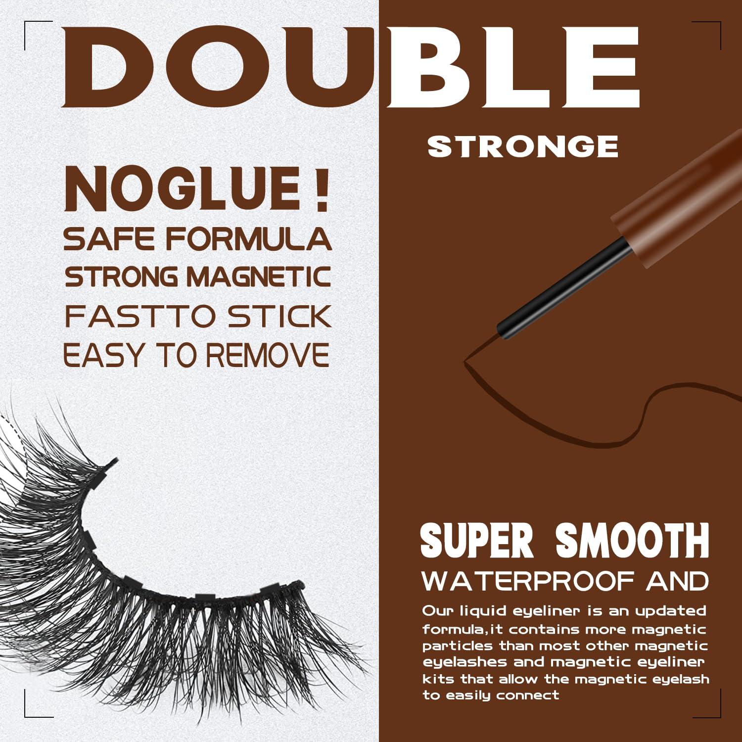 Pestañas Magnéticas 7C SevenCrown - 7 Pares Reutilizables