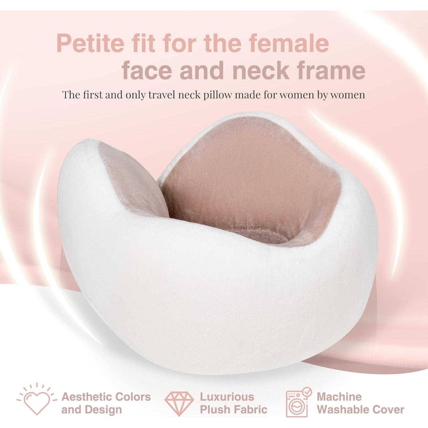 Almohada de Cuello Ajustada Skyyhi Pequeña Espuma Memoria Ceniza