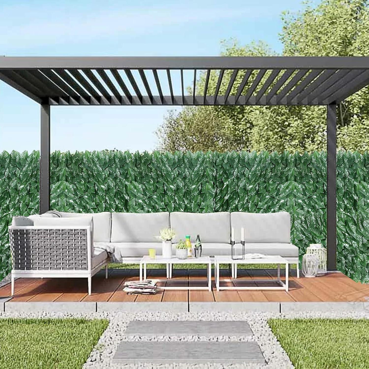 Pantalla de Privacidad Hiedra Artificial Skloopearg 150x300 cm