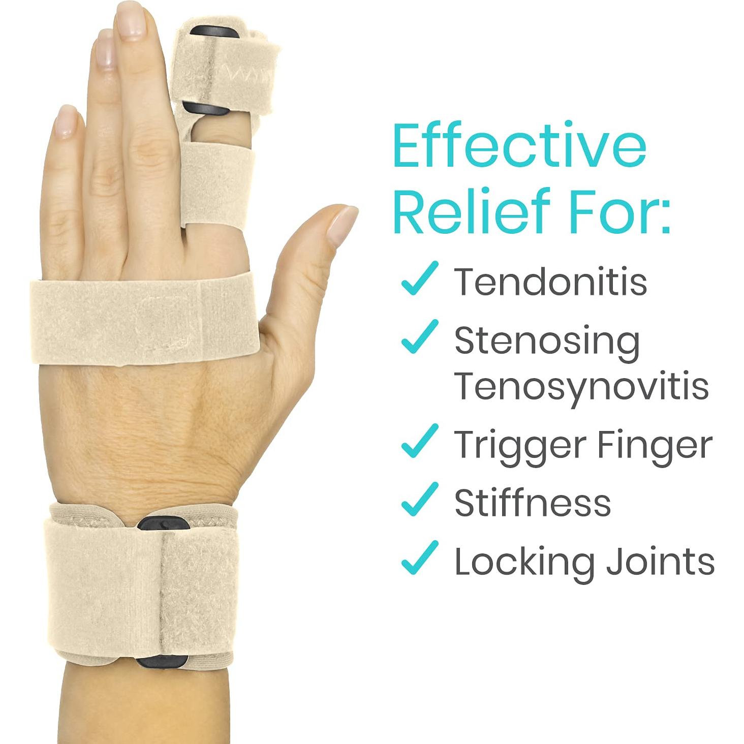 Férula para Dedo en Gatillo Vive - Soporte Ajustable Beige