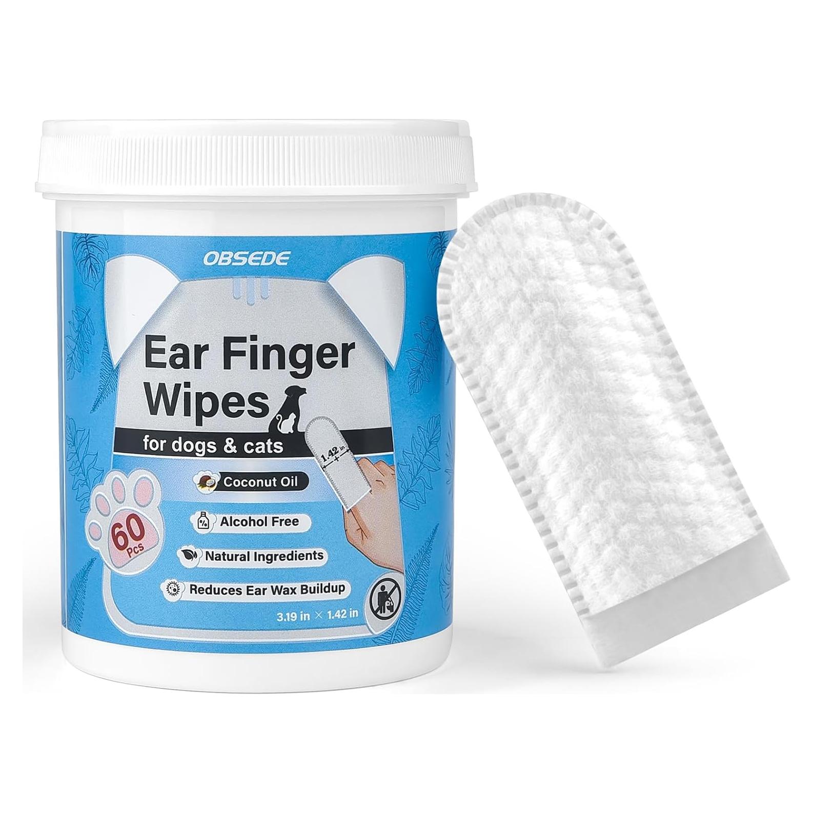 Toallitas para Oídos de Mascotas OBSEDE 60 Unidades Aroma Coco