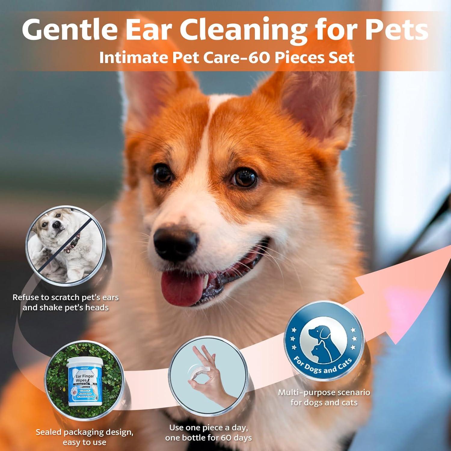 Toallitas para Oídos de Mascotas OBSEDE 60 Unidades Aroma Coco