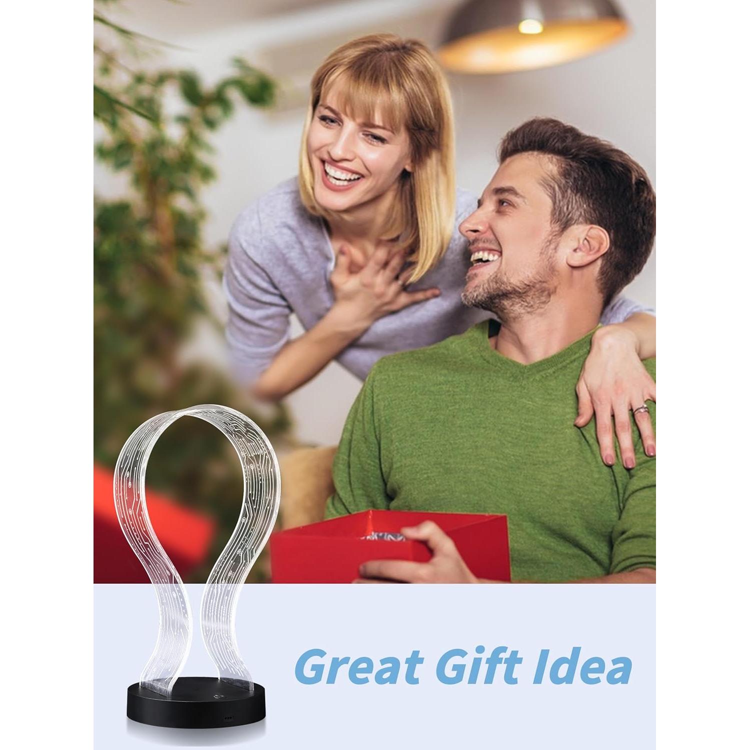 Soporte para Auriculares RGB YuanDian con Carga USB y Tipo-C