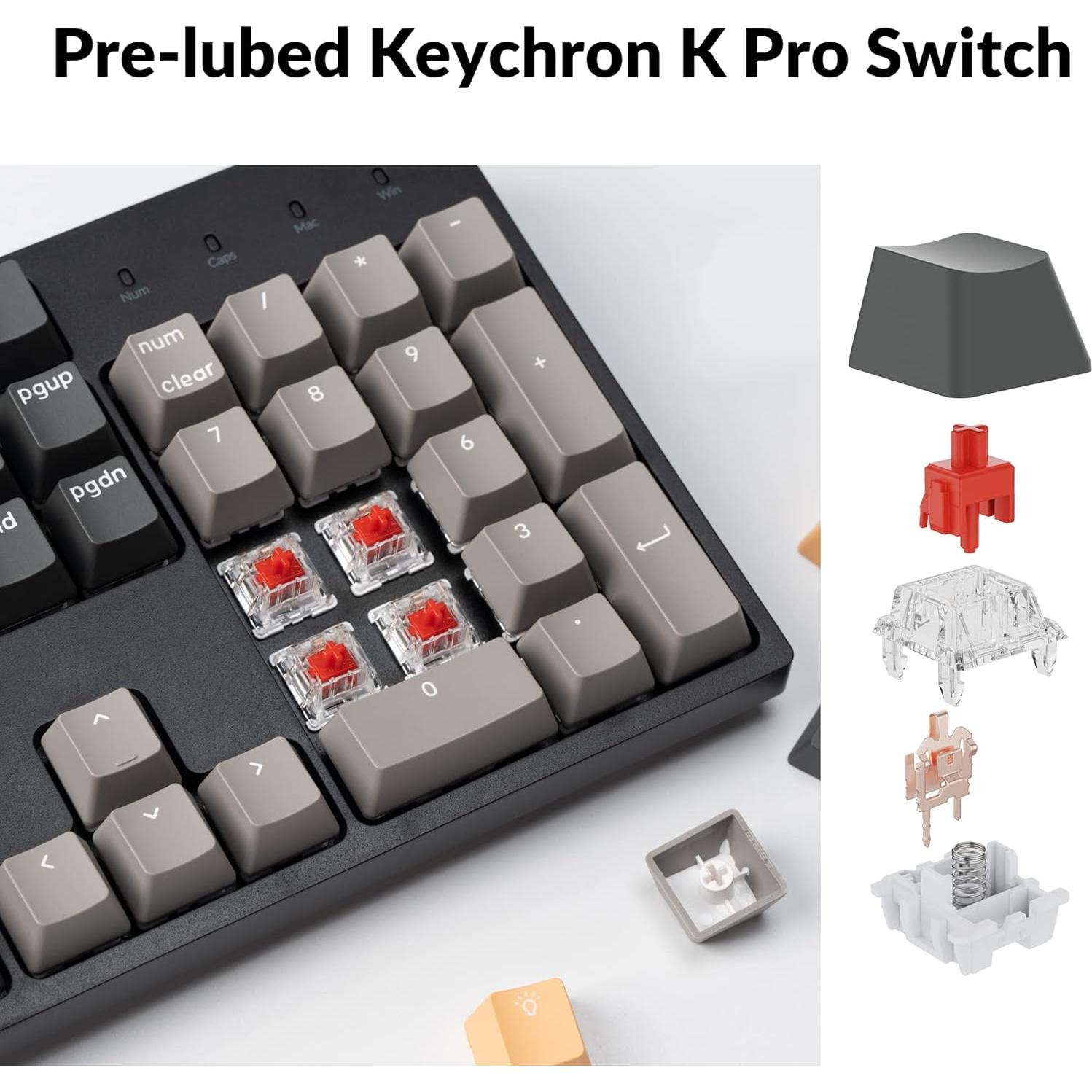 Teclado Mecánico Keychron C2 Pro con Cable RGB 100% PBT