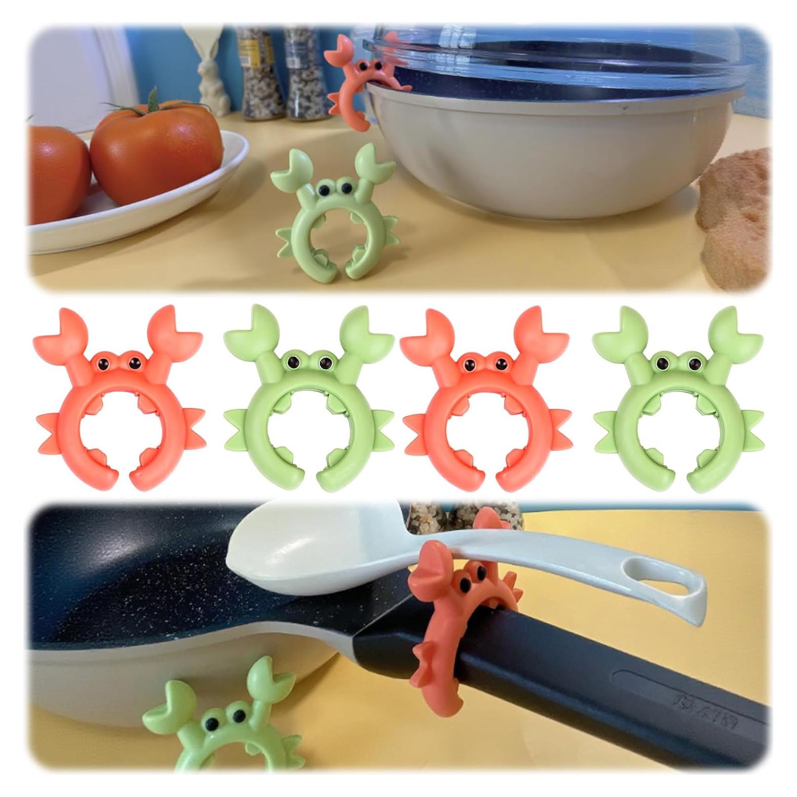 Soporte para Cuchara de Cangrejo LIFCIUSO 4 Piezas Antideslizante