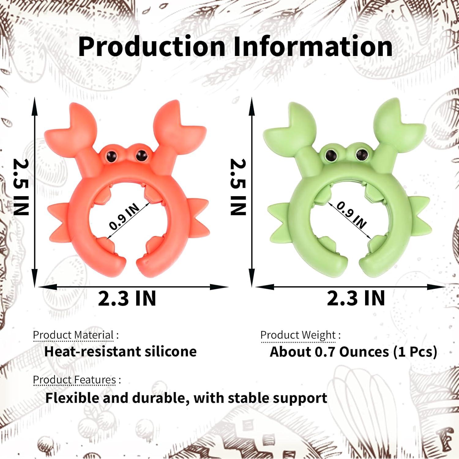 Soporte para Cuchara de Cangrejo LIFCIUSO 4 Piezas Antideslizante