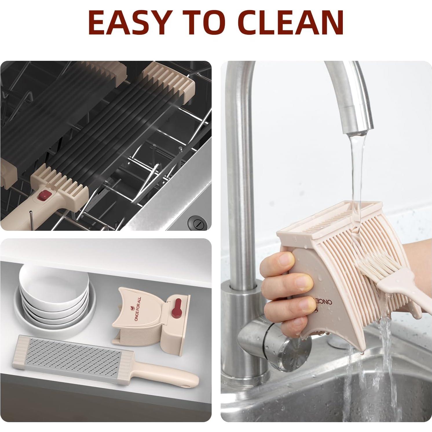 Cortador de Carne Manual UNA VEZ PARA TODOS - Rosa, 21.5 cm