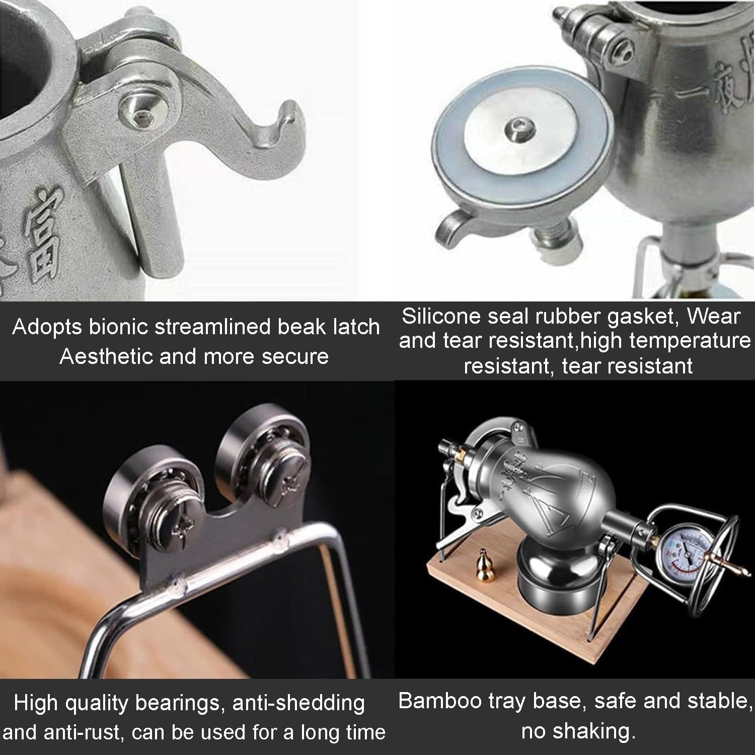 Máquina de Palomitas Manual nLn Hope Acero Inoxidable 260ml