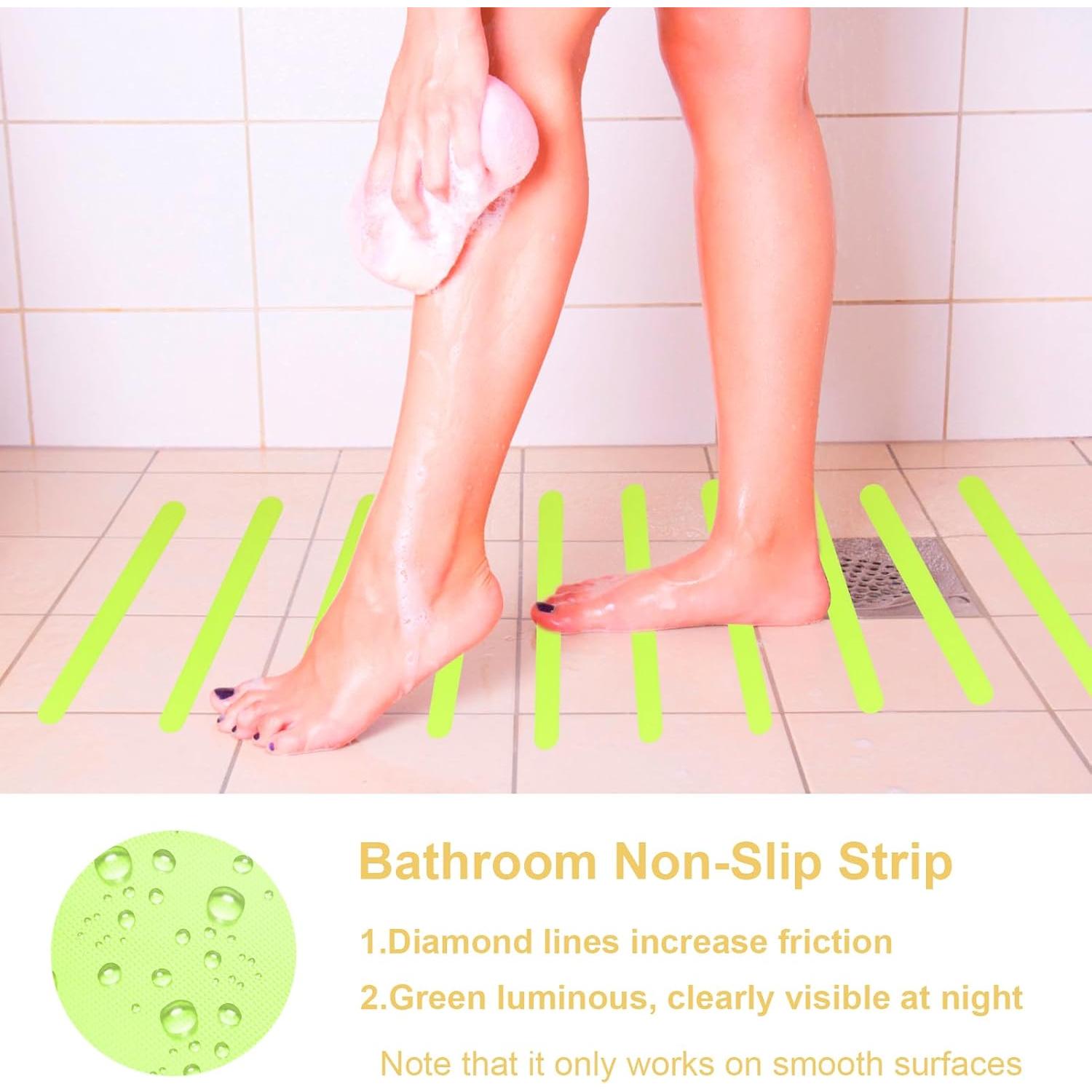 Calcomanías Antideslizantes Luminiscentes PEVA 24 Pcs