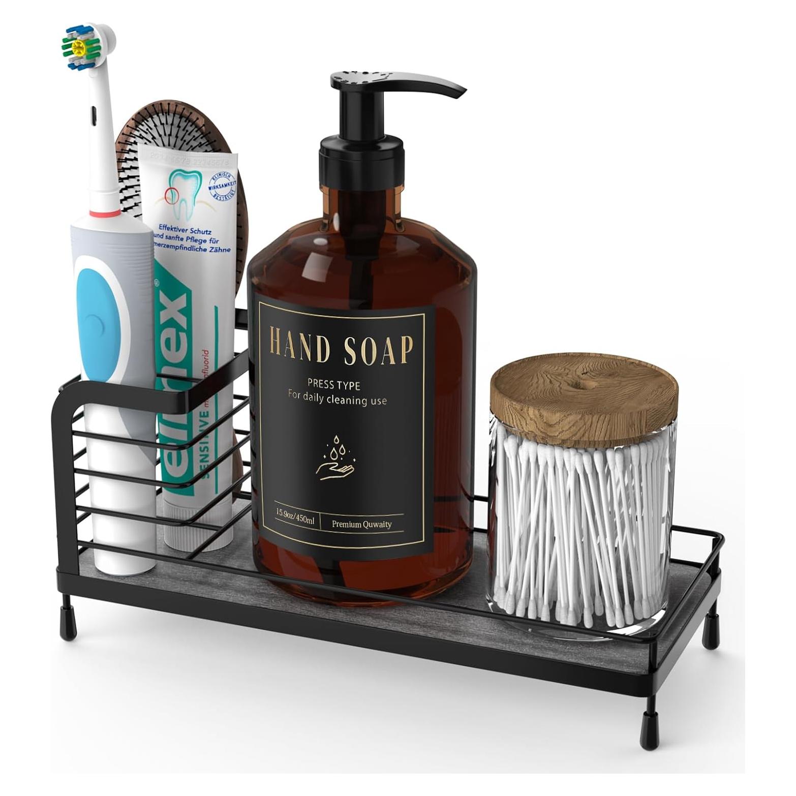 Soporte para Cepillos de Dientes Luxspire Acero Inoxidable Negro