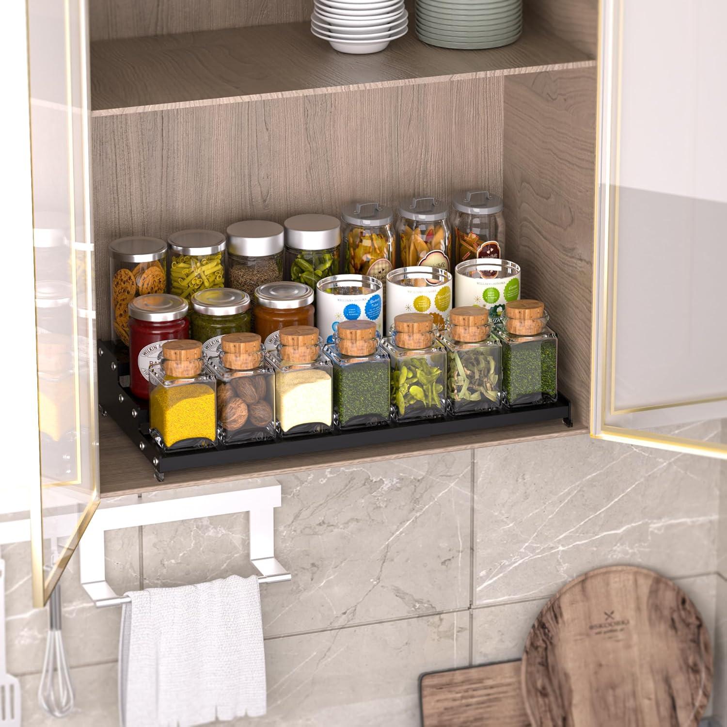 Organizador de especias Ipotive 3 niveles negro expandible