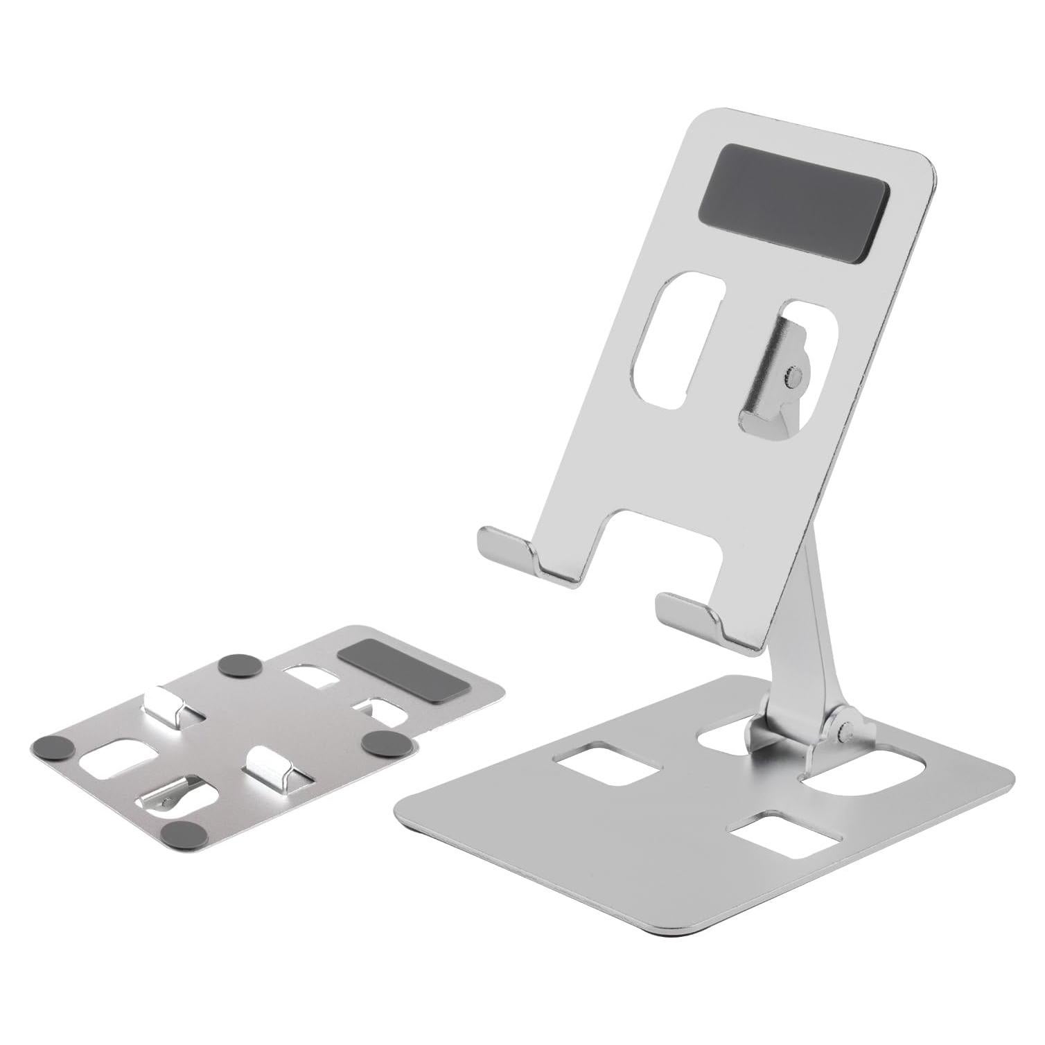 Soporte Plegable para Teléfono Móvil RQB Plata Ajustable