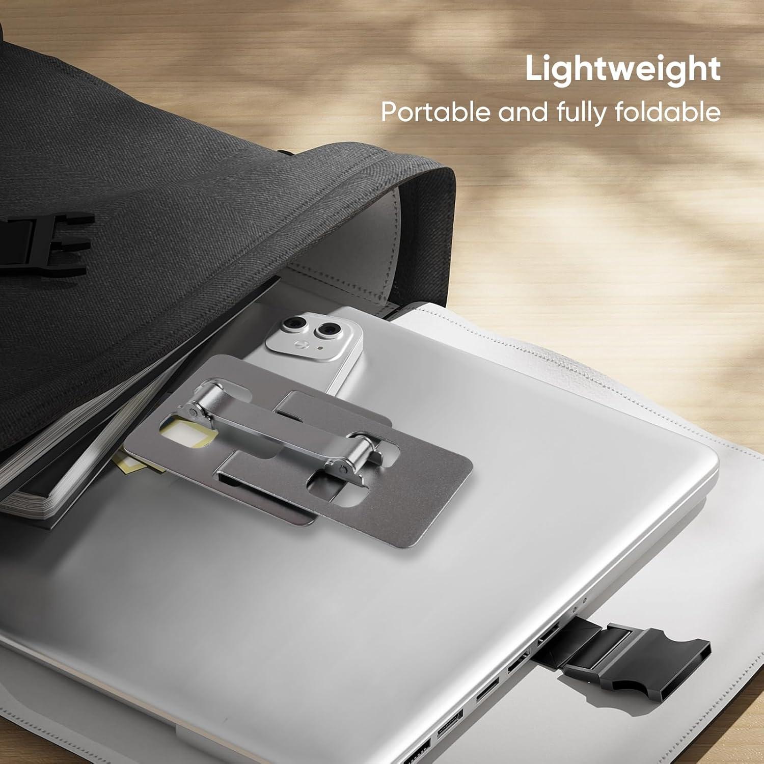 Soporte Plegable para Teléfono Móvil RQB Plata Ajustable