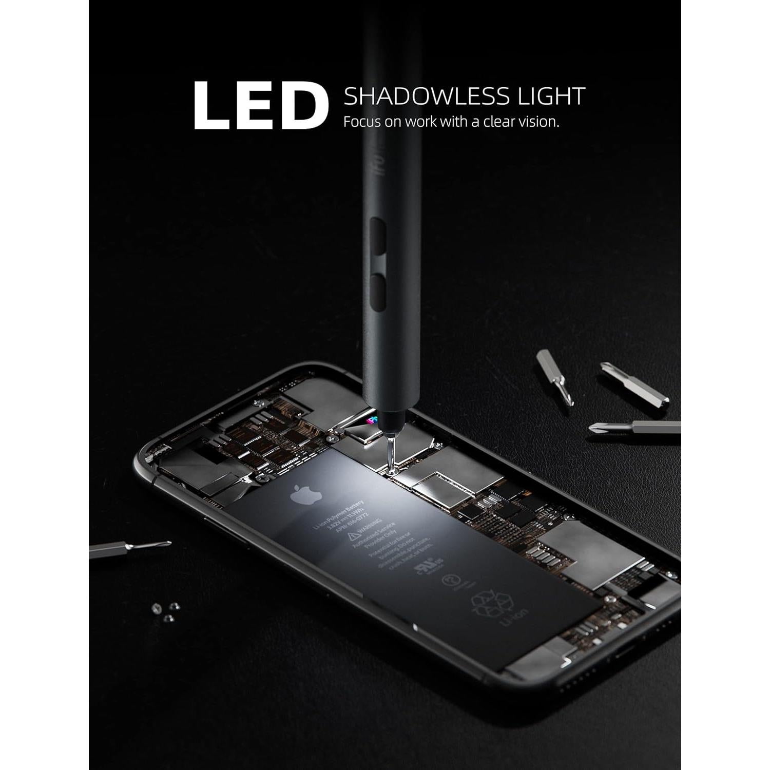 Destornillador Eléctrico IfU D2 Plus 42 en 1 con LED