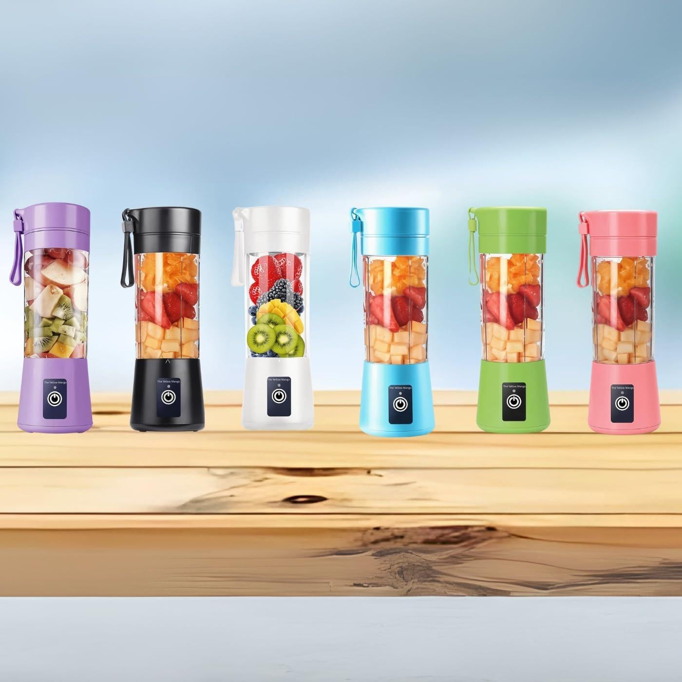 Licuadora USB Portátil The Yellow Mango 380ml 6 Cuchillas