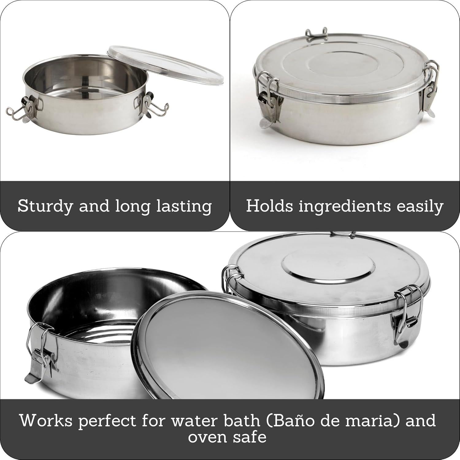 Molde para Flan Imusa 1.5L Acero Inoxidable Redondo