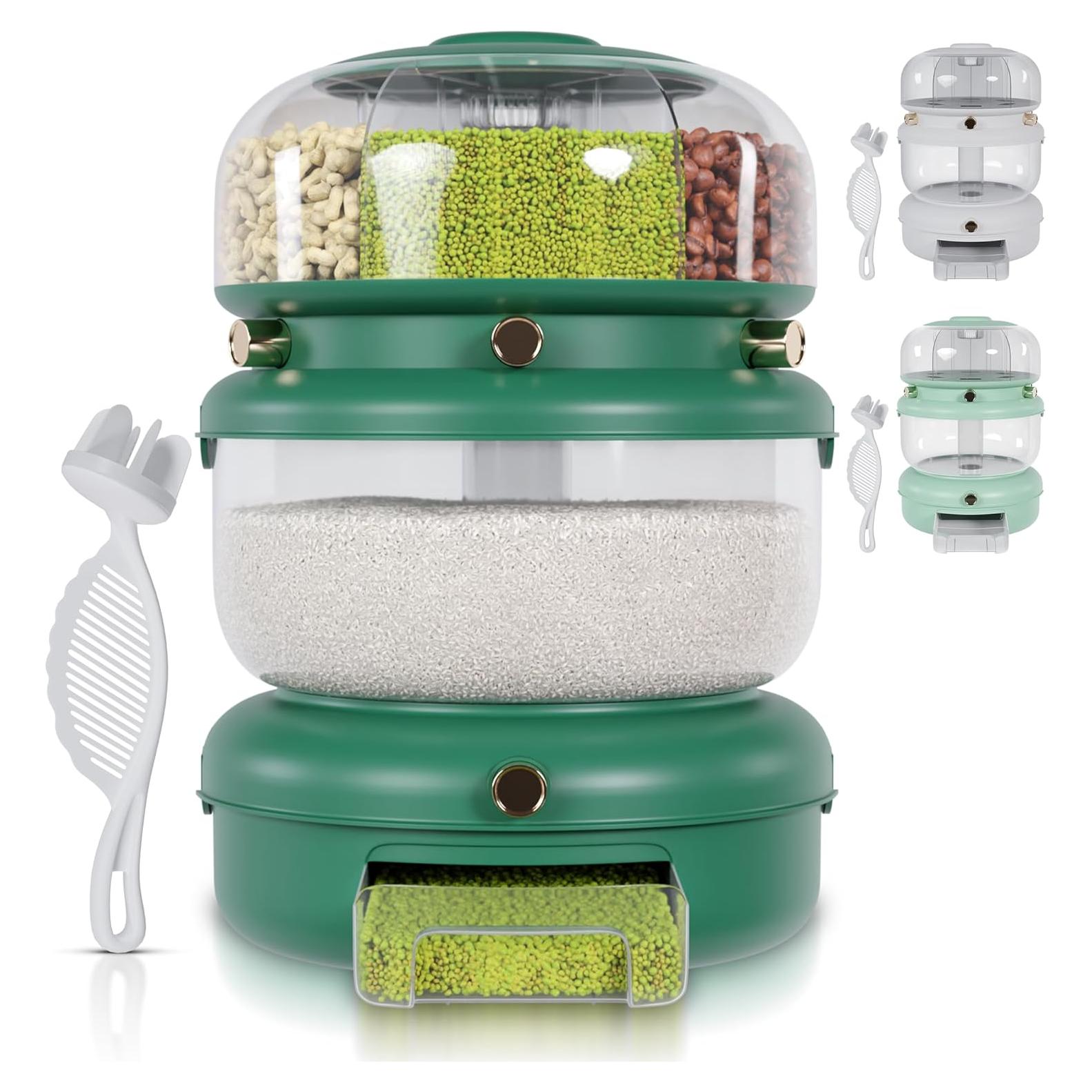 Dispensador de Granos Multiusos Dispenzo RD01 5.44 kg Verde