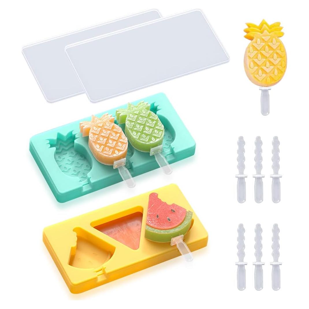 Moldes de Helado de Silicona Rolin Roly 2 Piezas Piña