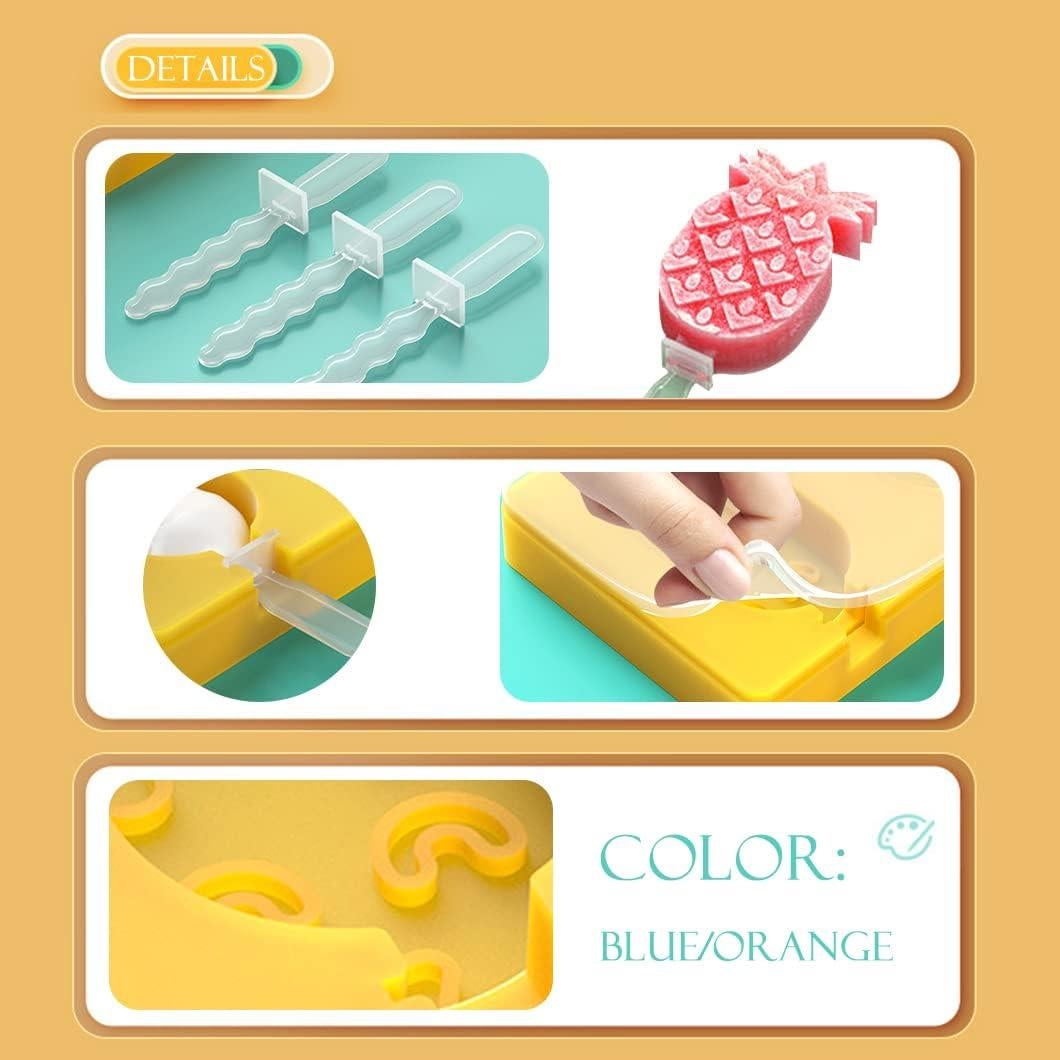 Moldes de Helado de Silicona Rolin Roly 2 Piezas Piña