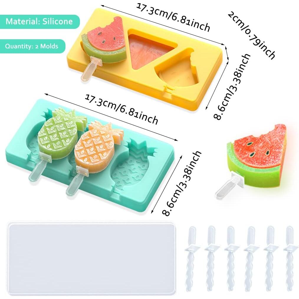 Moldes de Helado de Silicona Rolin Roly 2 Piezas Piña