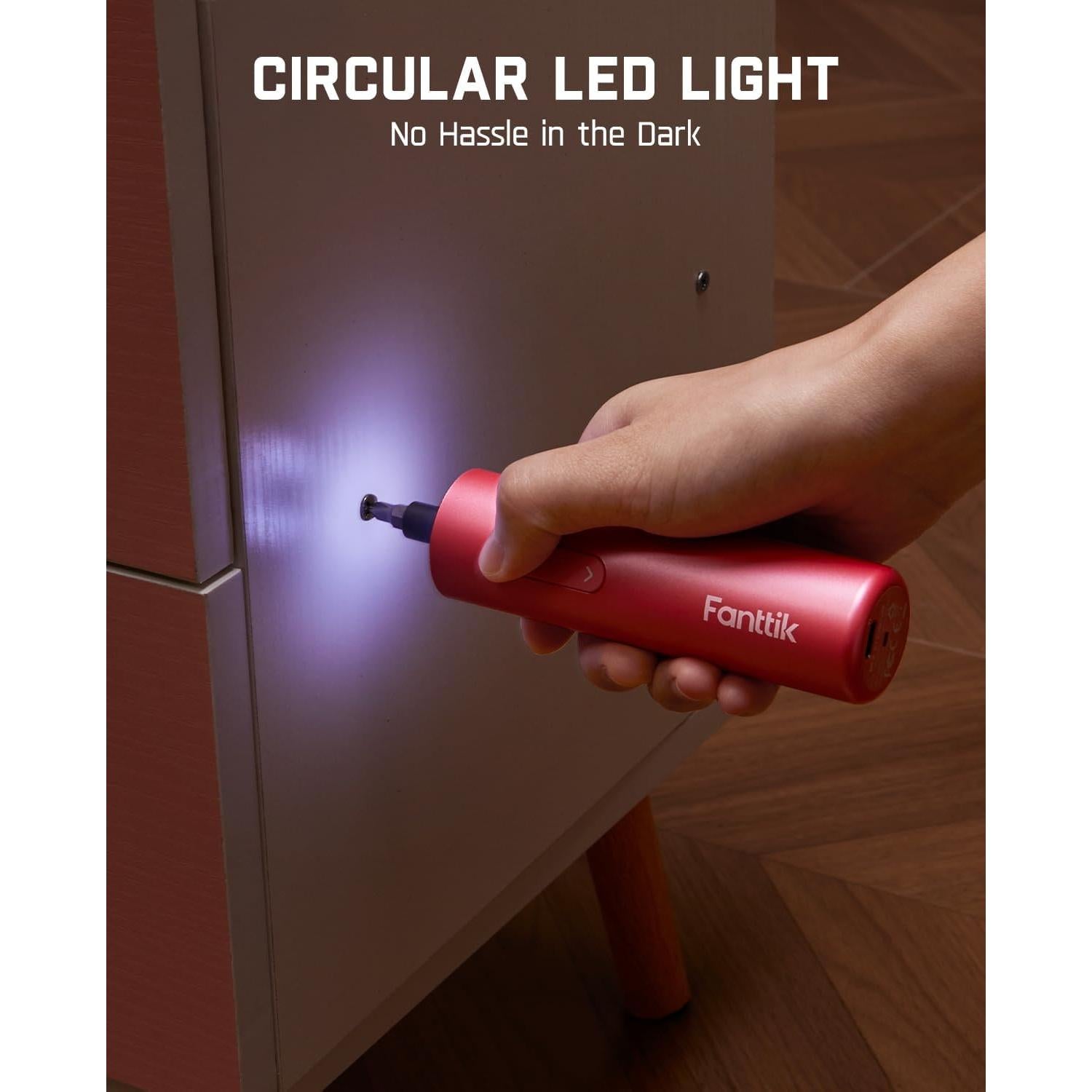 Destornillador Inalámbrico Fanttik NEX S1 Rosa 320 RPM