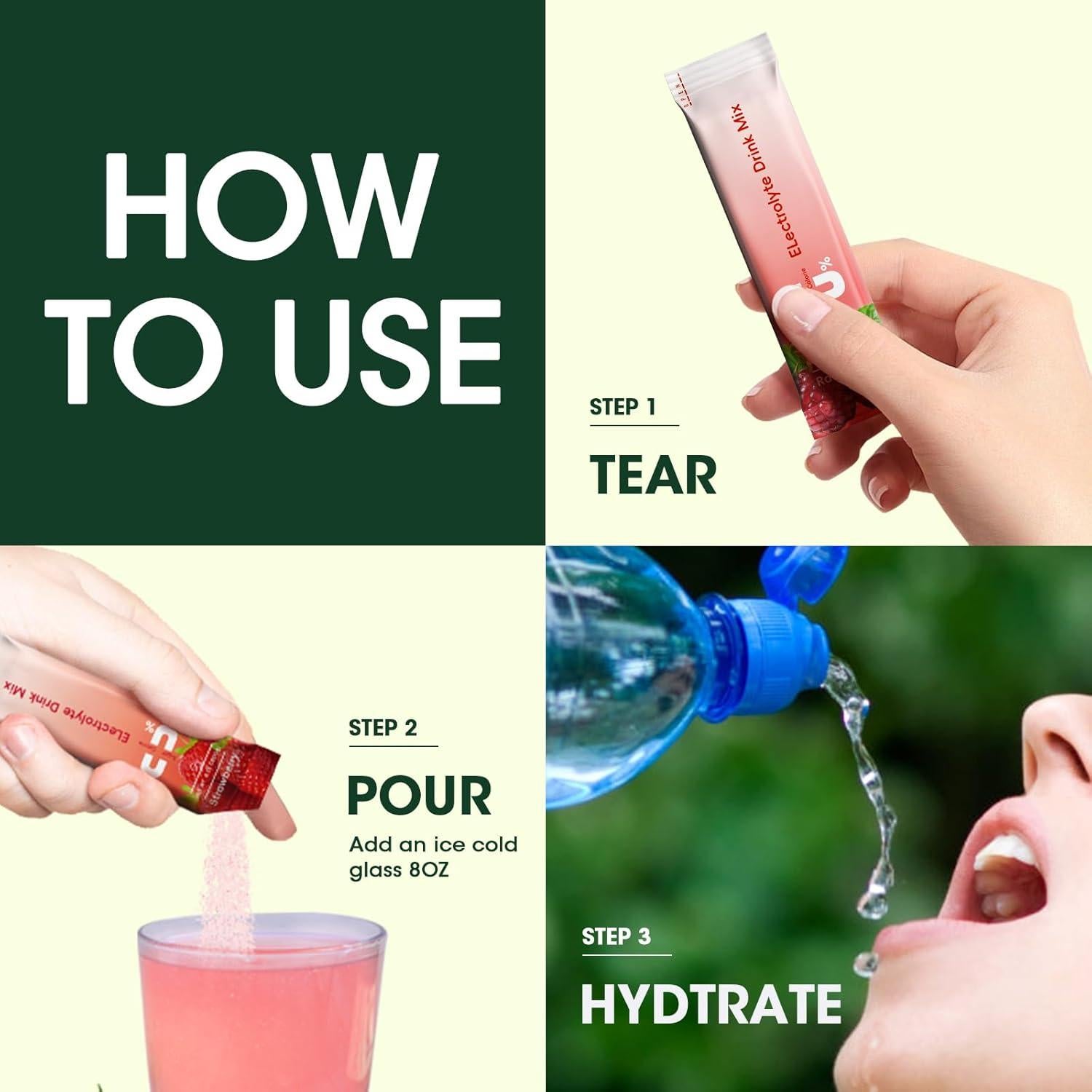 Polvo de Electrolitos Sin Azúcar GREENPEOPLE 156g - 8 Electrolitos