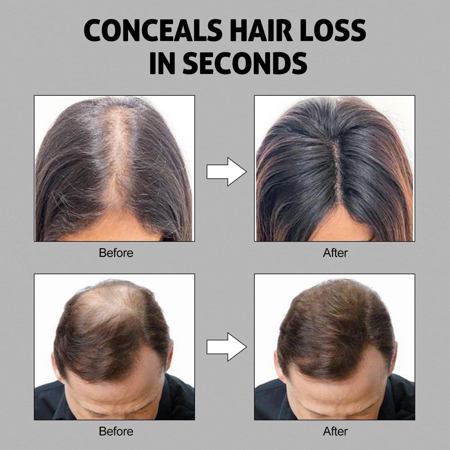 Fibras Capilares Ustar 12g para Cabello Ralo - Marrón Claro