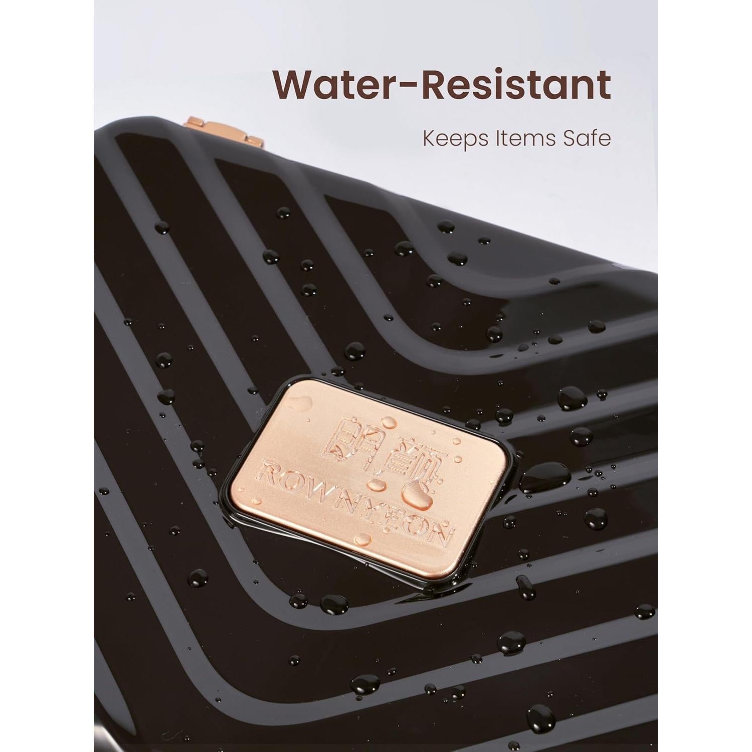 Estuche de Maquillaje Portátil ROWNYEON con Espejo Iluminado 29x22cm