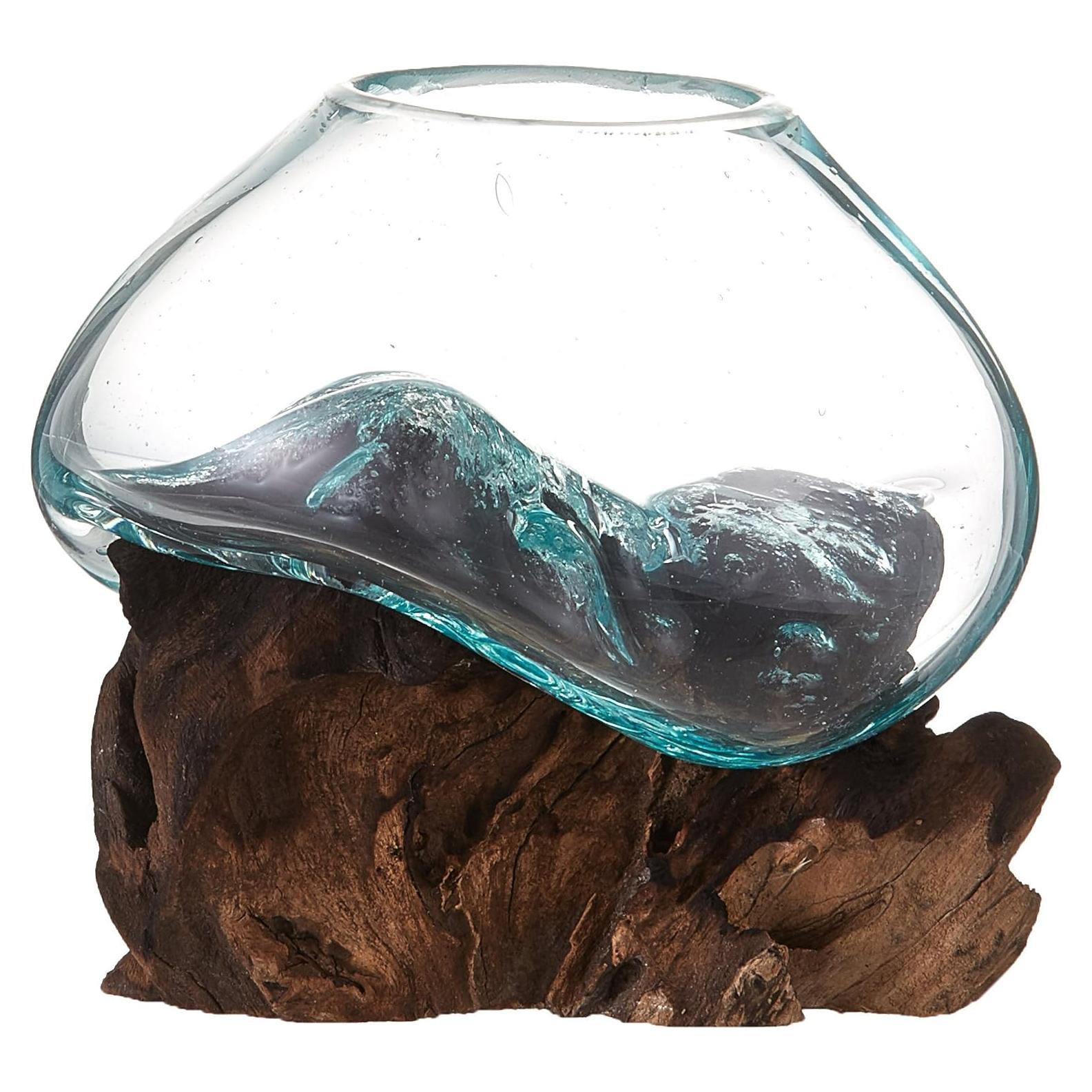 Terrario de Vidrio Reciclado Cohasset 11.4 cm para Plantas