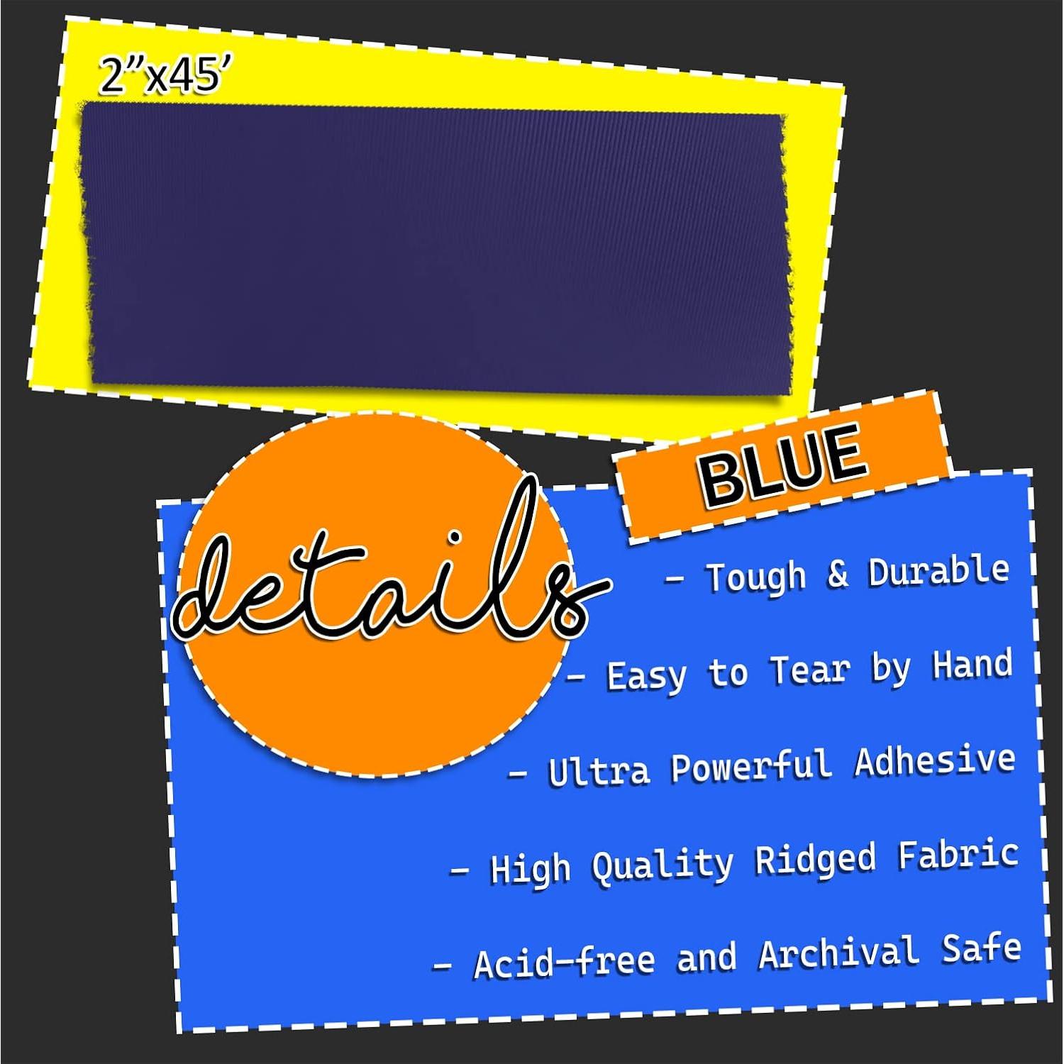 Cinta de Encuadernación Koltose Azul 5.08 cm x 13.72 m