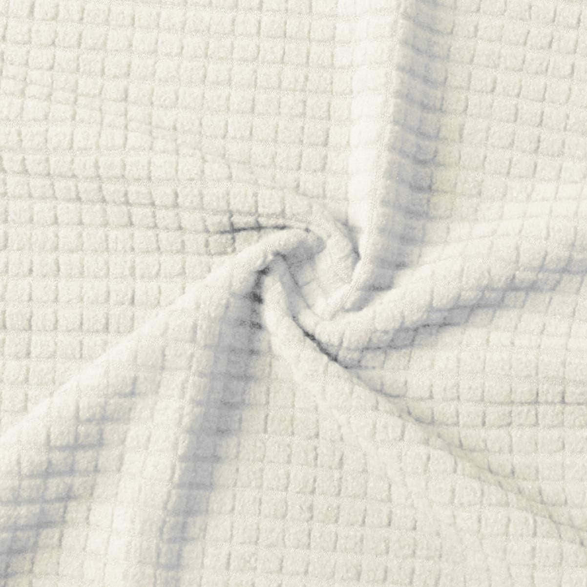 Fundas de Brazo de Sofá RCFINE 2 Pcs Antideslizantes Beige