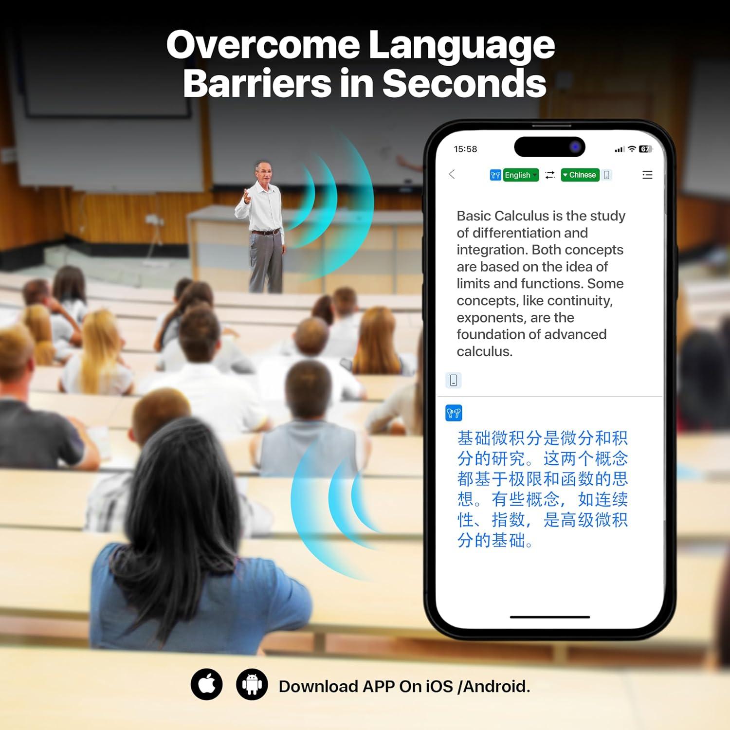 Auriculares Traductores AI Merryking X5 Pro Negro 144 Idiomas