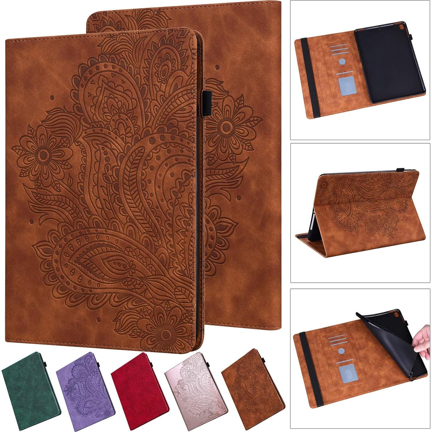 Funda Plegable ALILANG para Huawei Mediapad T5 10 - Marrón
