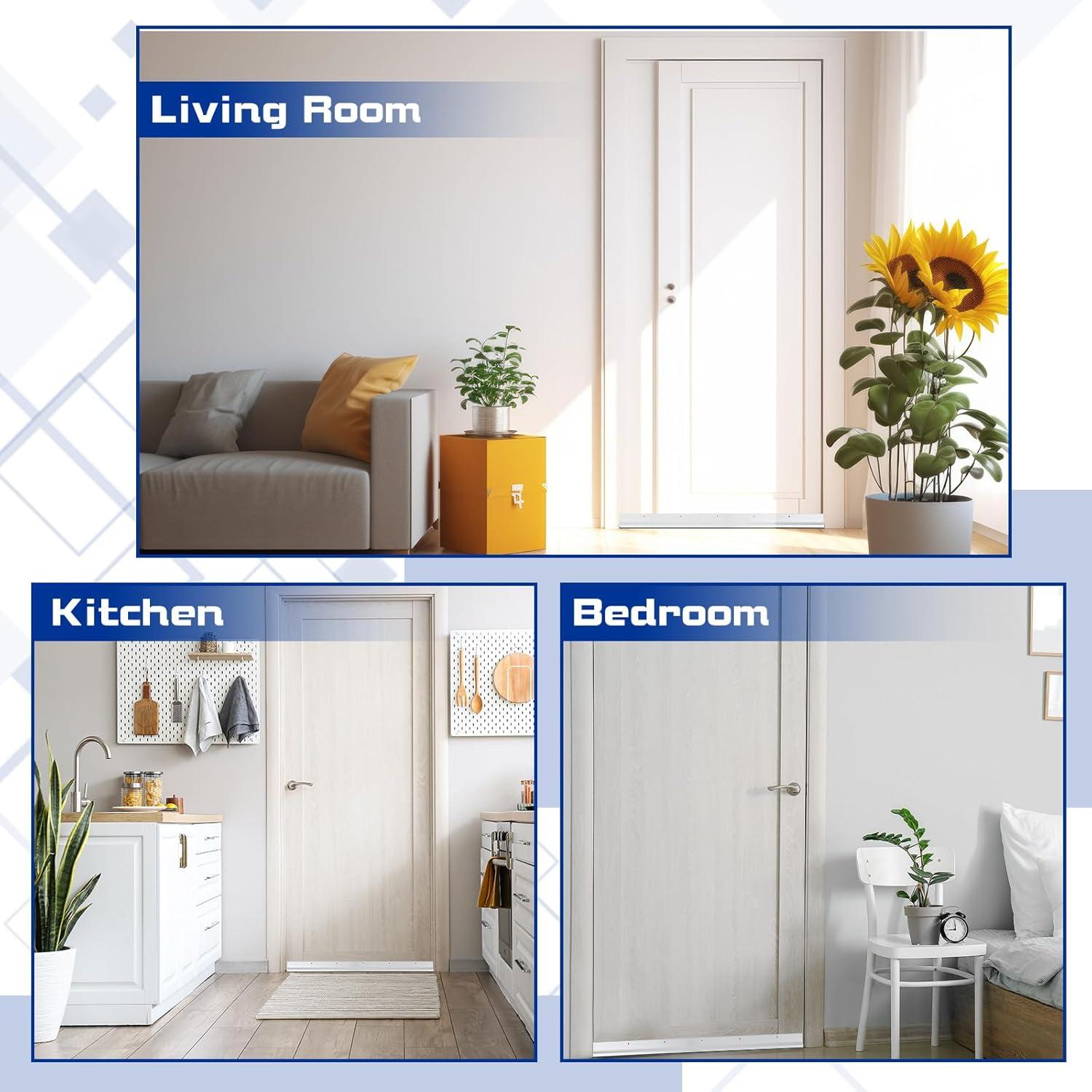 Barrera de Puerta de Aluminio Gisafai 91.44 cm Plata