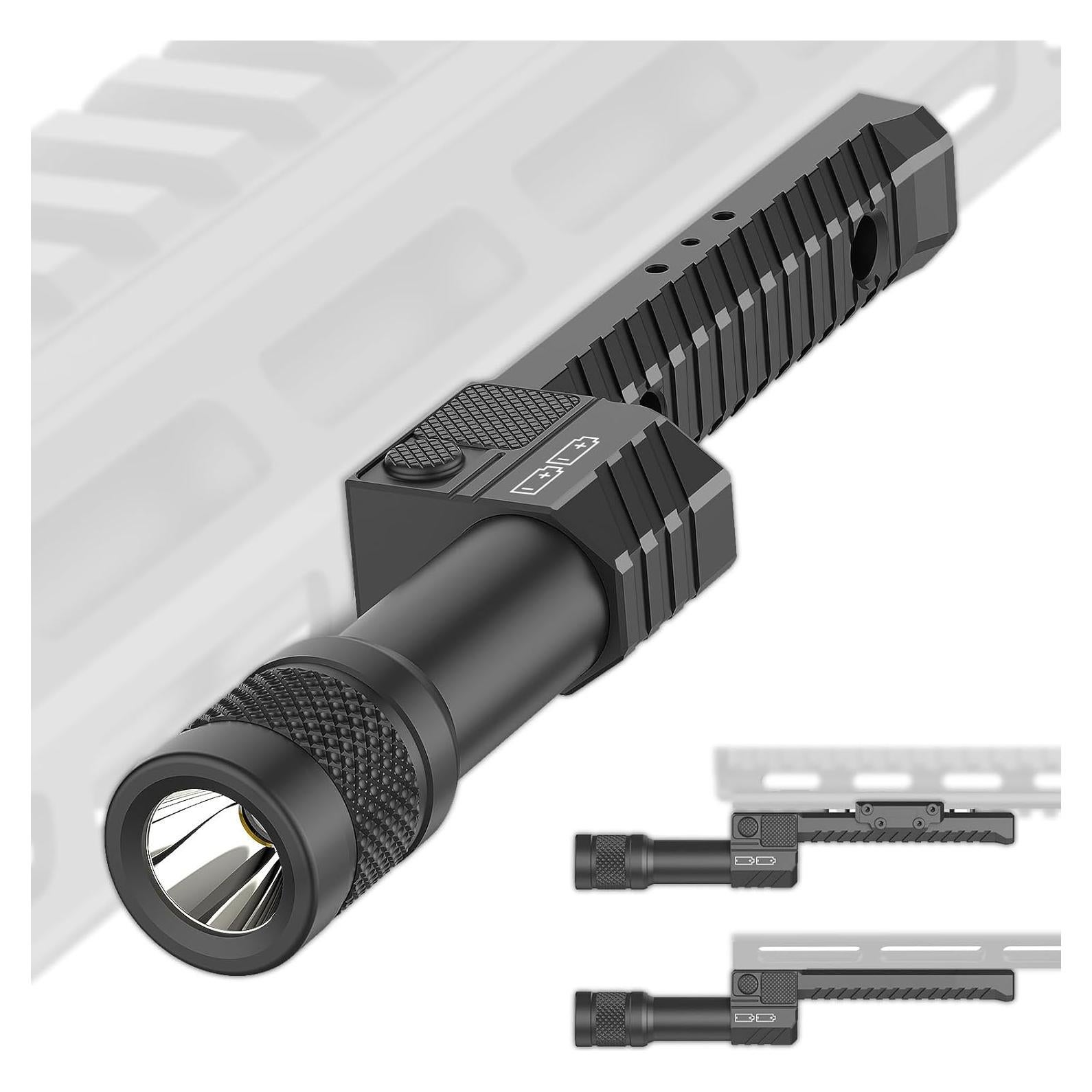 Linterna Táctica DEFENTAC 1450 Lúmenes para Rifle Mlok/Picatinny