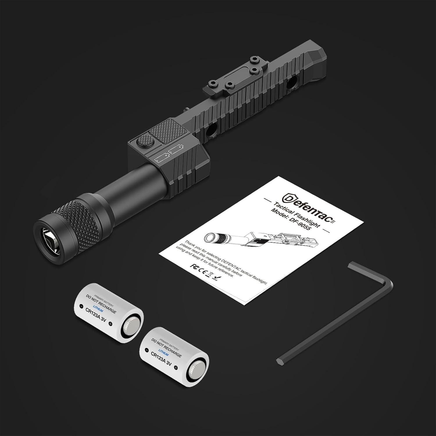 Linterna Táctica DEFENTAC 1450 Lúmenes para Rifle Mlok/Picatinny