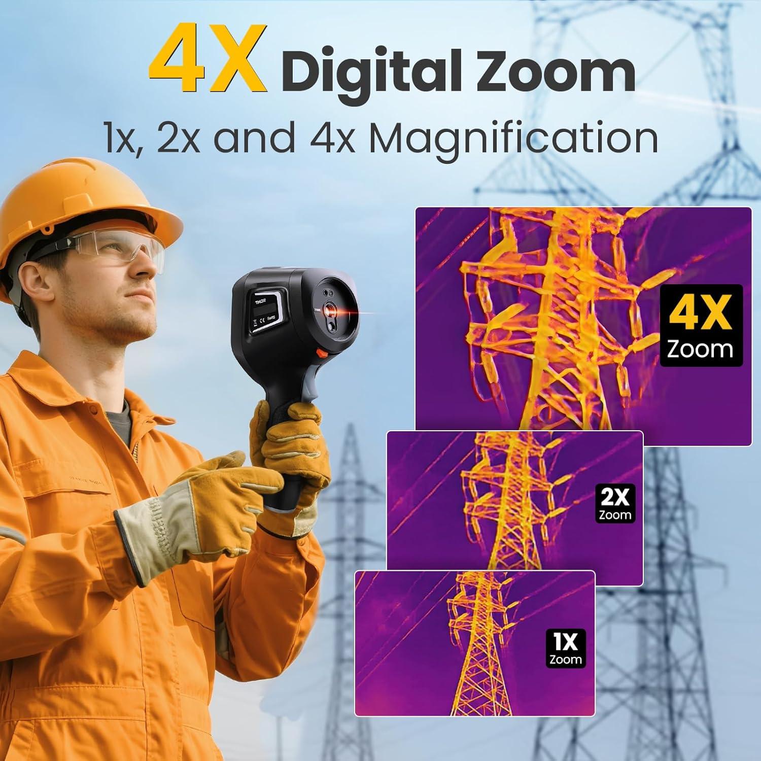 Cámara Térmica Thor 001, 512x384, 2MP, -20°C a 550°C