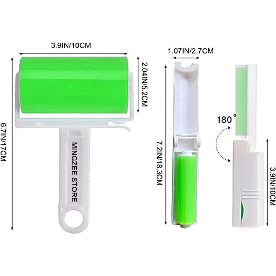 Rodillo Adhesivo MINGZEE 5 Paquetes Reutilizables Verde