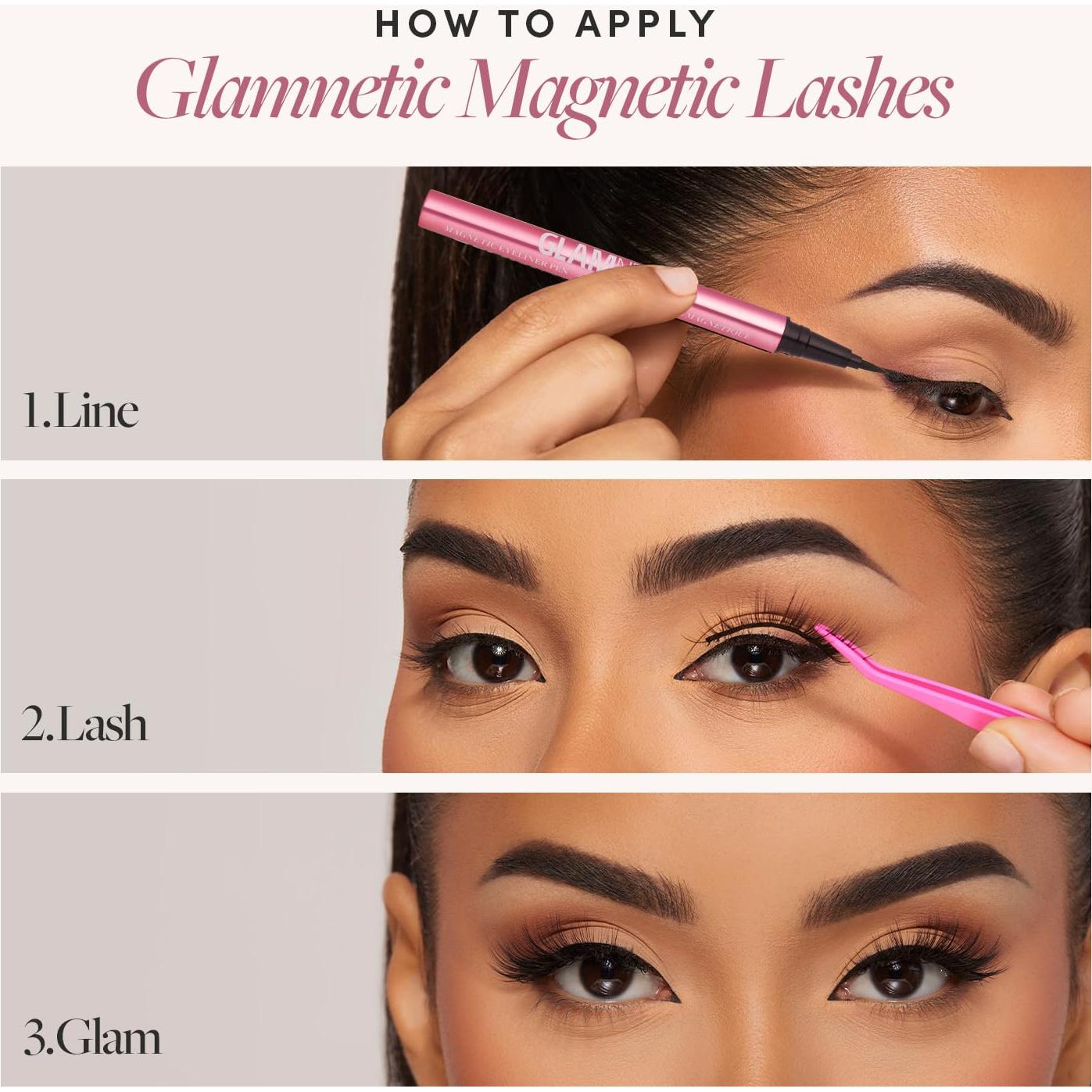 Pestañas Magnéticas Glamnetic Babygirl - 1 Par, 60 Usos