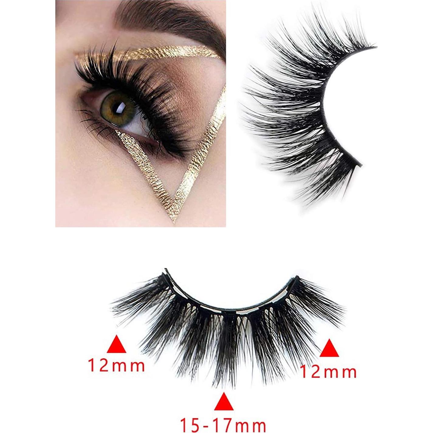 Pestañas Magnéticas Sikkis - Kit con Delineador y 5 Pares Reutilizables